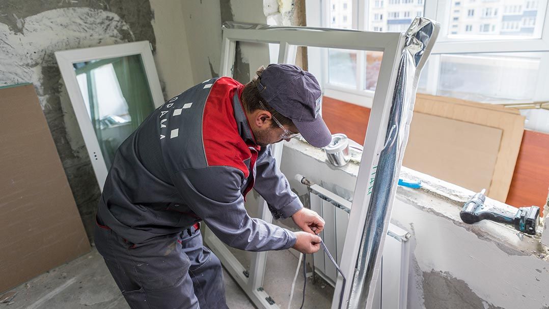 установка окна