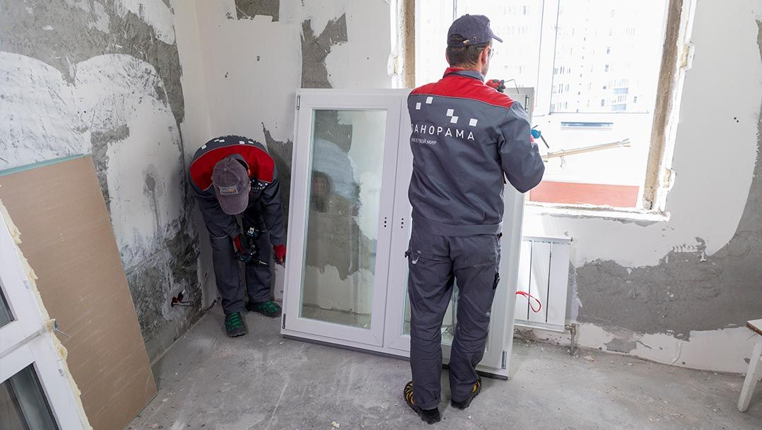 установка окна ПВХ