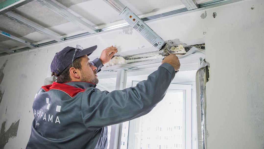 установка окна